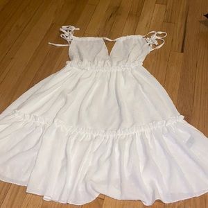 Beautiful white summer dress